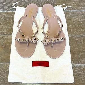 Valentino Rockstud Jelly Flip Flop EU40